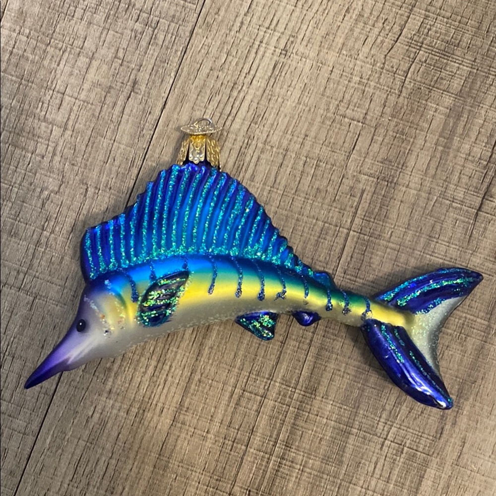 Colorful Fish Glitter Ornament